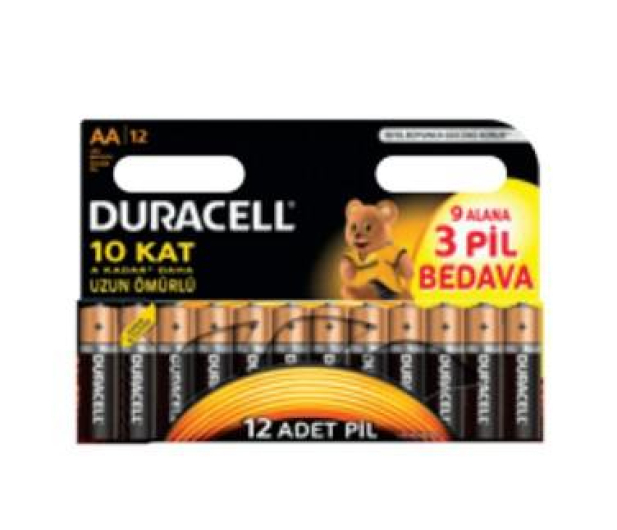 Duracell Baterie Basic AA/LR6 12szt blister - 1247827 - zdjęcie